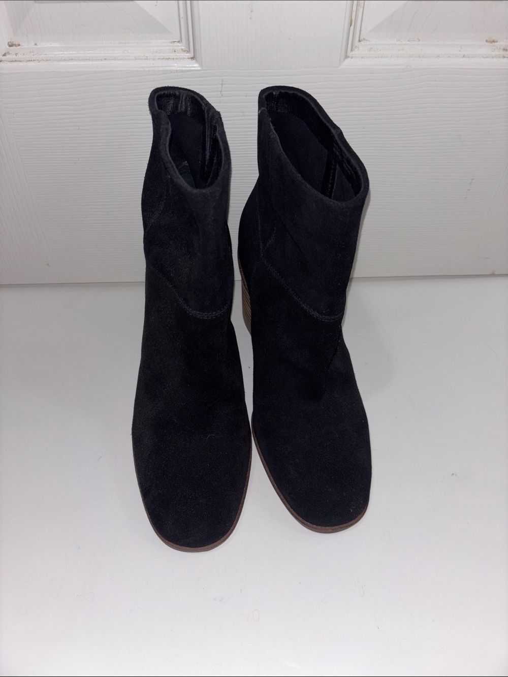 Lucky Brand Black Suede Ankle Booties